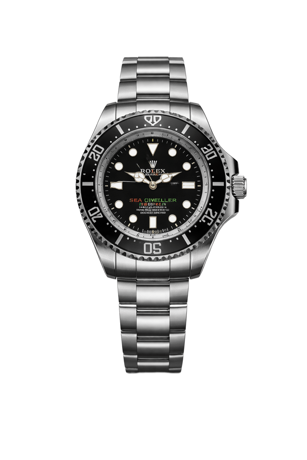 Reloj automatico clasico cara y borde negro