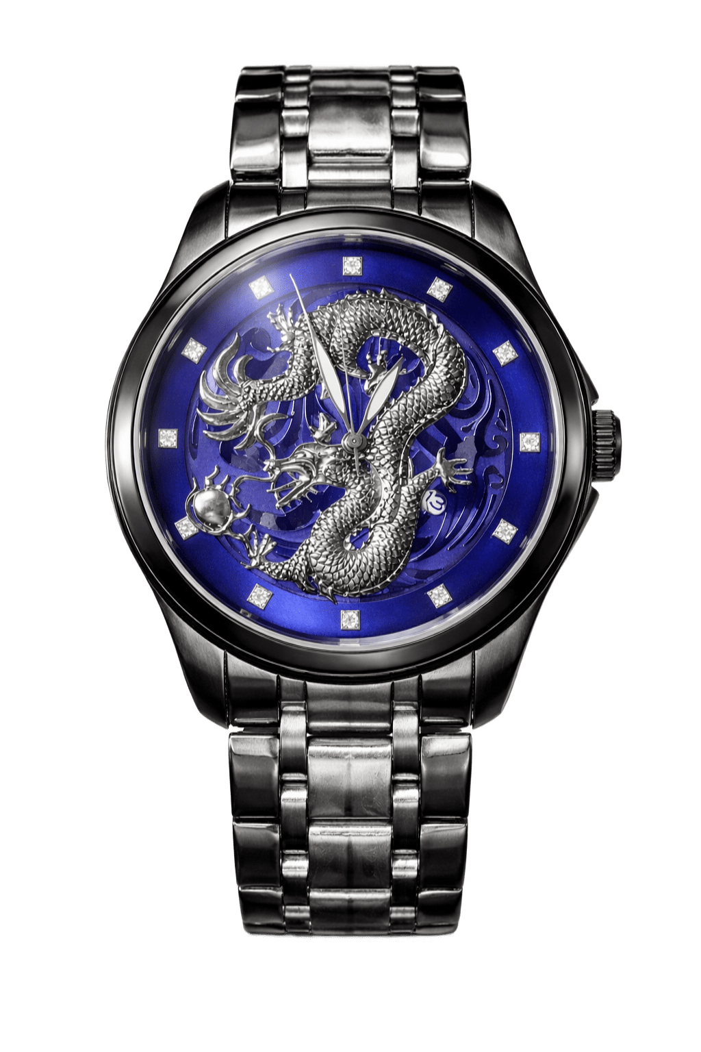 Reloj automatico clasico cara dragon