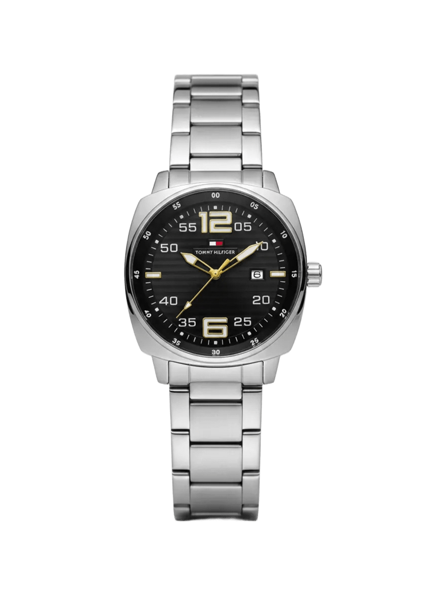 Reloj automatico clásico cara negra